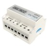 Electric 3 Phase 4 Wire Energy Meter Guide Rail LCD