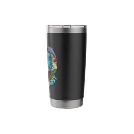 Future Marine Biologist Ocean Life Globe Drawing Whale Stainless Steel Insulated Tumbler