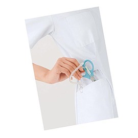 Neris UK-1200 Scissors, Fluorine Coated with Antibacterial Agent, Pink