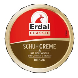 Erdal Brown Shoe Cream with Beeswax Nourishes and Nourishes Leather 75 ml