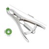 Stainless Steel Castration Pliers Clamp with 100PCS Tail Docking Rings