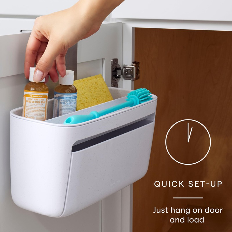 YouCopia DoorStash™ Dishwasher Pod Holder with Lid, Hanging Storage Container