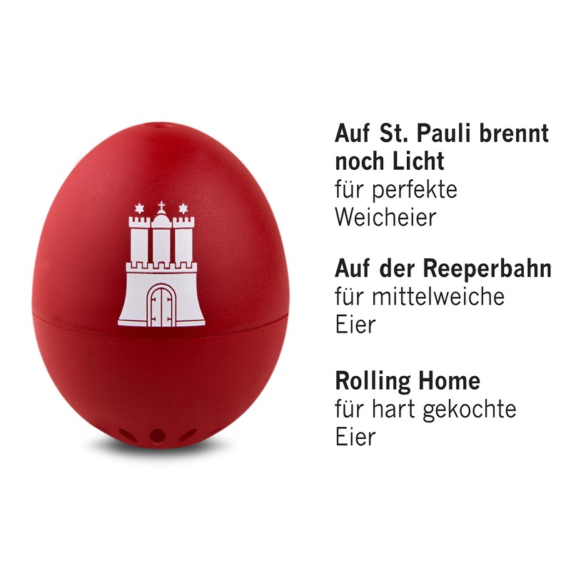 Brainstream PiepEi Hamburgers, Egg Timer, Egg Timer, Red, Plays 3