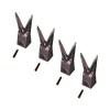 4 - Hensley Style Twin Tiger Rock Bucket Teeth w/Roll