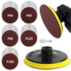 Pomsare Sanding Disc 125 M14 Including Grinding Attachment for Angle