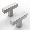 Amerdeco 10 Pack Brushed Satin Nickel Cabinet Knobs 2 Inch