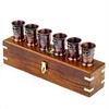 Nagina International 06 Shot Glasses With Rosewood Box