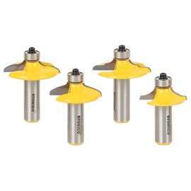 YONICO Cabinet Door Edge Router Bits Set 4 Bit 1/2-Inch Shank 12401