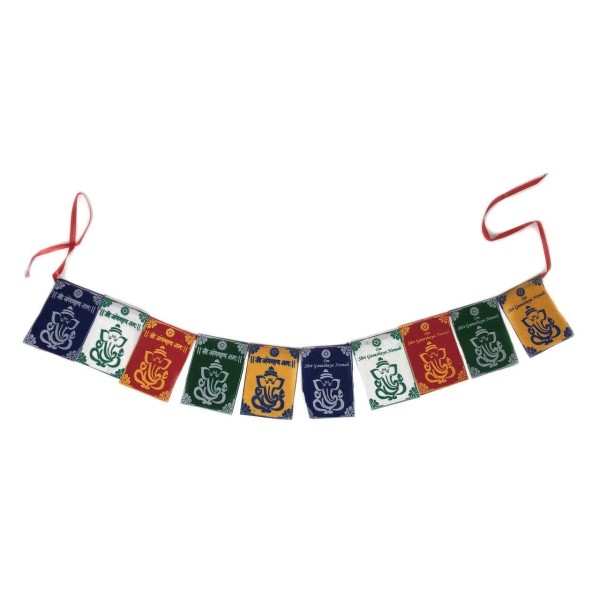 Unbranded Prayer Flag Divya Mantra Om Shree Ganeshaya Namah -