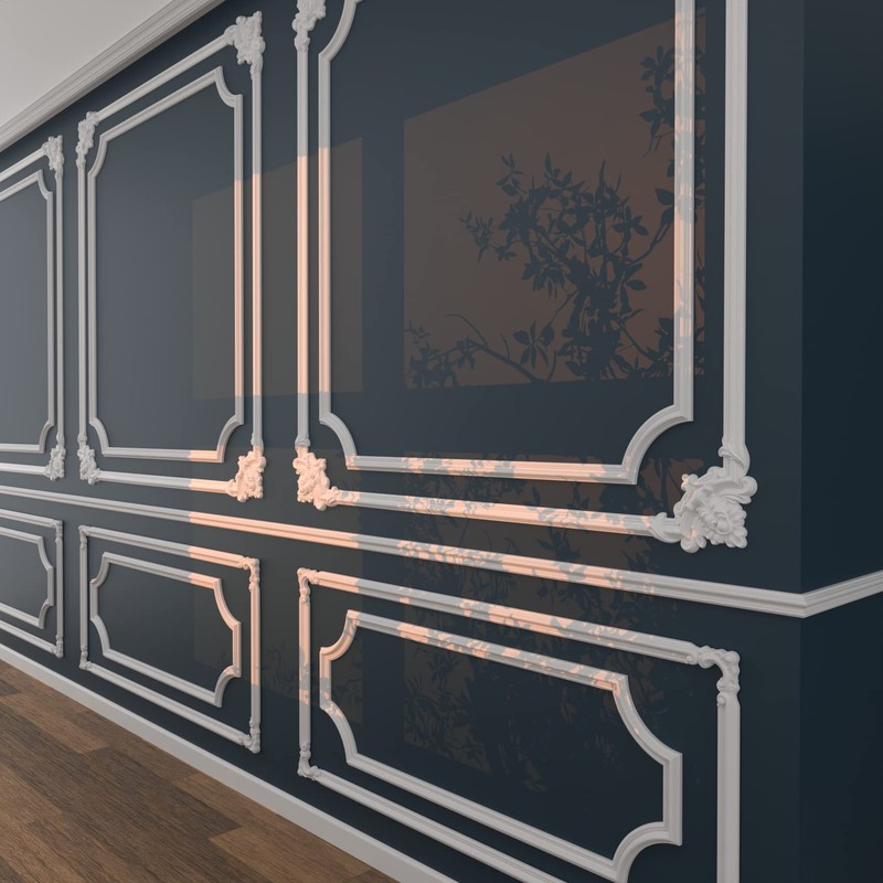 HEXIM Stucco Decoration Made of HDPS/PU White - Stucco Frame