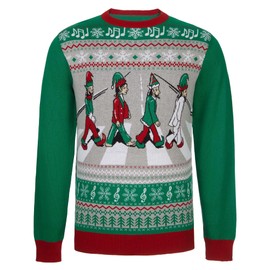 The Ugly Sweater Co. Ugly Christmas Sweater for Holiday Fun Tacky Unisex Design, Perfect Snug Fit Breathable Crewneck (Emerald, Large)