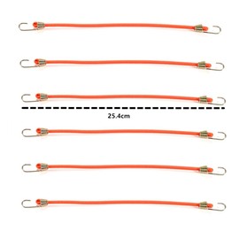 CuiCanfla Elastic Ropes with Hook, Elastic Bungee Cords, 15 Pcs Elastic Luggage Racks Cords Elastic Straps for Bungee Cords, Luggage Ties, Tie Rods