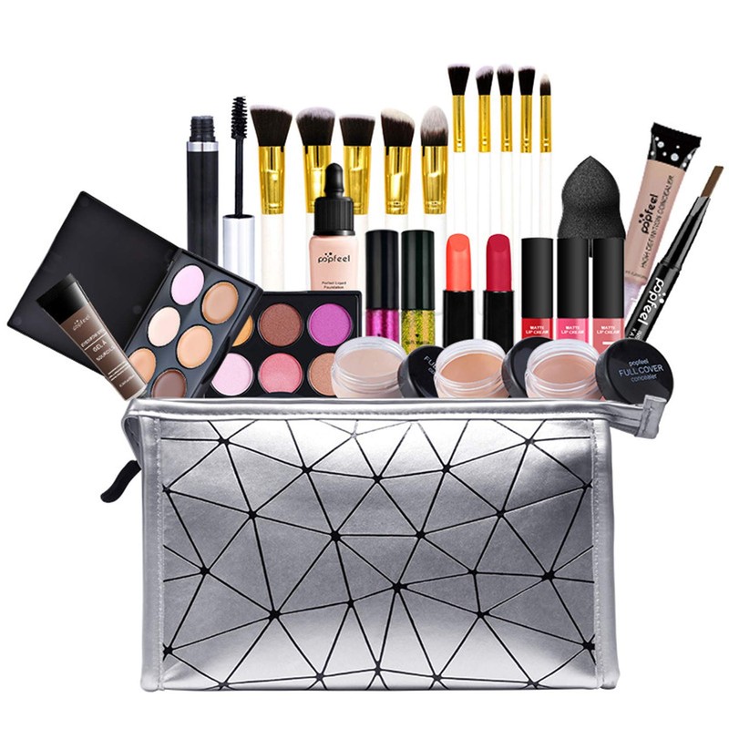 Professional Makeup Sets, MKNZOME 28-Piece Make-Up Starter Kit with Makeup