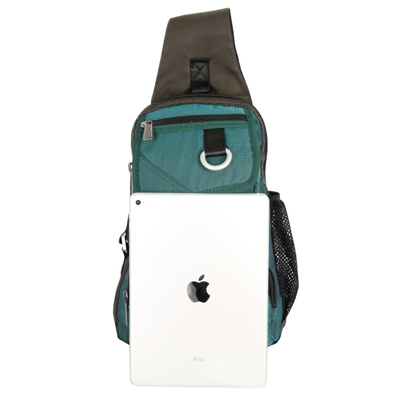 Vanlison - Mochila bandolera para hombre y mujer, color azul