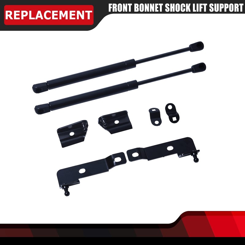 Pair of Front Bonnet Hood Shock Rod Kit Gas Charged