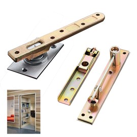 HOWHY Hidden Hinge Hardware for Heavy Duty Wood Doors & Bookcase & Secret Doors, Maximum Load 330lb, Side Mounting