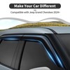 HTHE in-Channel Window Visors Rain Guards Fit for Jeep Grand