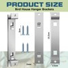 Blulu 2 Sets Bird House Hanger Bracket Stable Rust Proof
