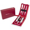 Three Seven, Nail Clipper Set Red 6pcs TS-960, MADE IN