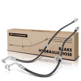 A-Premium Front Driver and Passenger Side Brake Hydraulic Hose Compatible with Select Acura Models - RSX 2002 2003 2004 2005 2006 - Replace# 01465S6MA00, 01464S6MA00 (Pack of 2)