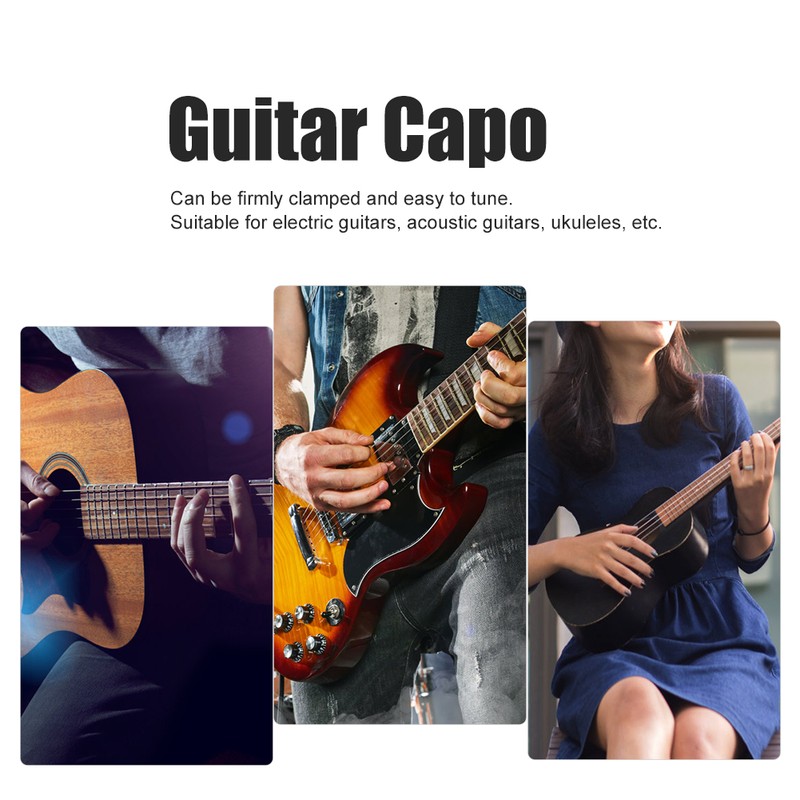 Universal Acoustic Folk Guitar Capo Tuning Clamp Clip Musical Instrument