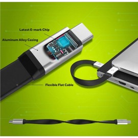 DockCase USB-C to USB-C Cable (220mm)(USB 3.1 Gen. 2,HDMI output.