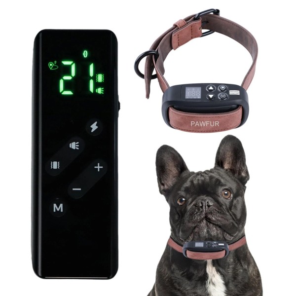 Pawfur GPS Wireless Dog Fence with Remote Control, Electric Dog