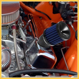 REPAIROCK Motorcycle Air Filter Universal 28mm to 48mm Air Filters Inner Dia 45 Degree for HONDA for YAMAHA for SUZUKI ATV SSR Black Auto Replacement Parts