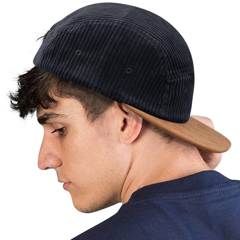 Clakllie 5 Panel Cap for Women Men Flat Brim Baseball