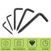 UFURMATE Screw in Hooks, 120Pcs 5 Sizes L Shaped Hooks