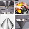 Gadpiparty 1 PC Stainless Funnel Durable Home Coffee Dripper Tea