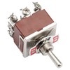 Heschen Metal Toggle Switch, KN3C-303, 3PDT, Maintained, ON/OFF/ON 3 Position,