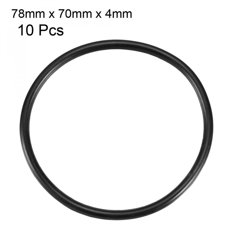 sourcingmap Nitrile Rubber O-Rings, 78mm OD 70mm ID 4mm Width,
