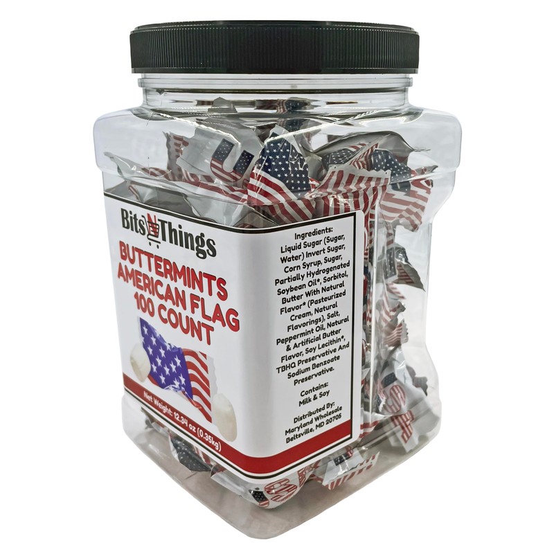 Bits N Things Thank You Buttermints, Individually Wrapped Soft Mint