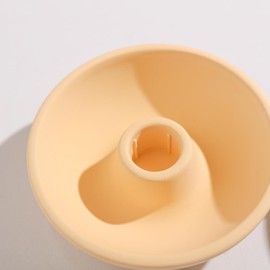 BOOWAN NICOLE Simple Round Taper Candle Holder Silicone Mold for 2cm & 2.2cm Candles, Concrete Jesmonite Cement Candlestick Holders Mould for Home Decorations