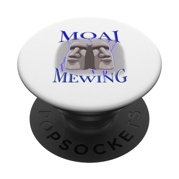 Mewing Moai LooksMaxxing PopSockets Standard PopGrip