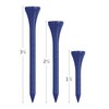 IZZO Golf Wood Golf Tees, 1.75 Inch, Dark Blue (Pack