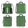 Drawstring Backpack Sports Gym Bag With Shoe Compartment and Two