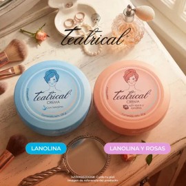 Teatrical Crema Suavizante con Lanolina y Rosas. Tarro con 230g. Suaviza e Hidrata