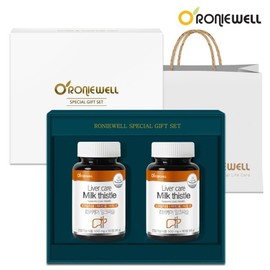 [Roniwell] Rivercare Milk Thistle 90 tablets, 2-pack gift set, none / [로니웰] 리버케어 밀크씨슬 90정 2개입 선물세트, 없음