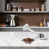 Silver Coffee Scoop Portable Stainless Steel Stand 2 In 1