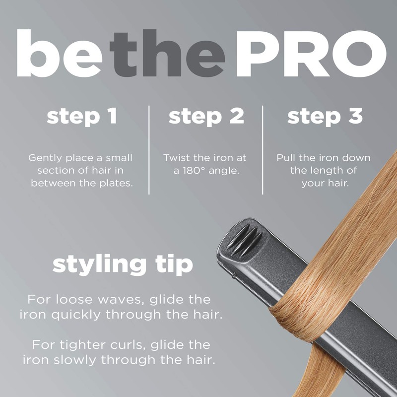 INFINITIPRO BY CONAIR Tourmaline Ceramic Flat Iron, 1-inch, Teal