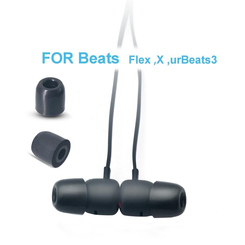 Klowcok Memory Foam Replacement Earbud Tips for Beats Flex, Noise