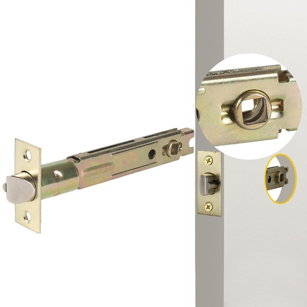 MaxxGeek 5-Inch Backset Entry Door Latch Fit Standard Knobset, 90°