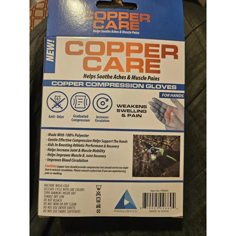 Unbranded Copper Infused Compression Gloves Helps Soothe Aches And Pains