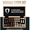 Chess Armory Wooden Chess Set 15 Inch - Classic Handcrafted