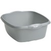 Plastic Bowl with Handle, Grey, 9 L, 32x32 cm, 290