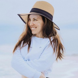 Nicole Miller Straw Sun Hats for Women, Black