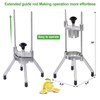 Commercial Lemon Cutter 8-Section with V-Shaped 420 Stainless Steel Blades，Easy