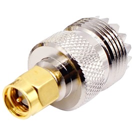 SMA to UHF Adapter, tunghey 2Pack Ham Radio Adapter SMA Male to UHF SO239 Female Adapter RF Connectors for CB Radio,Ham Radio Antenna,Walkie Talkie,Amateur Radio